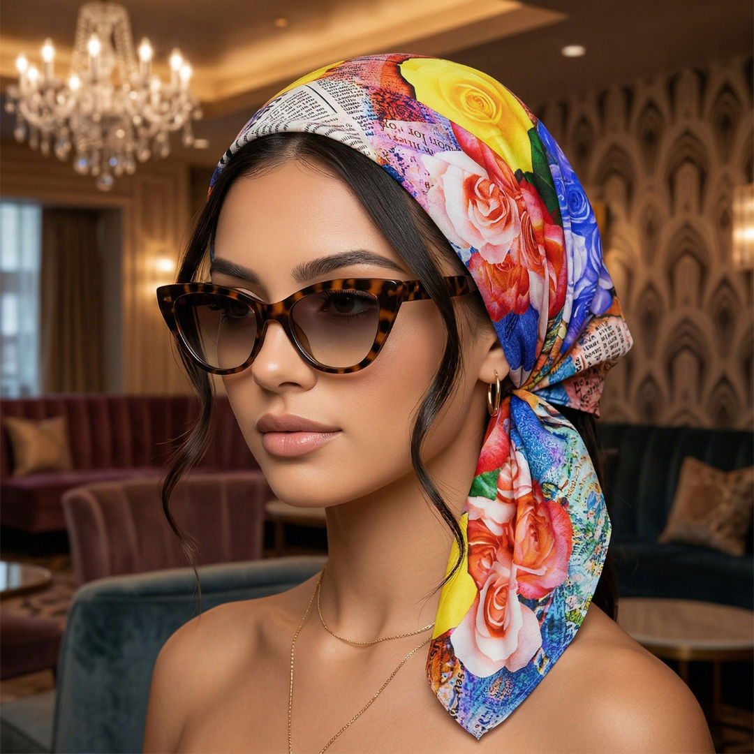 Floral & Newspaper Print